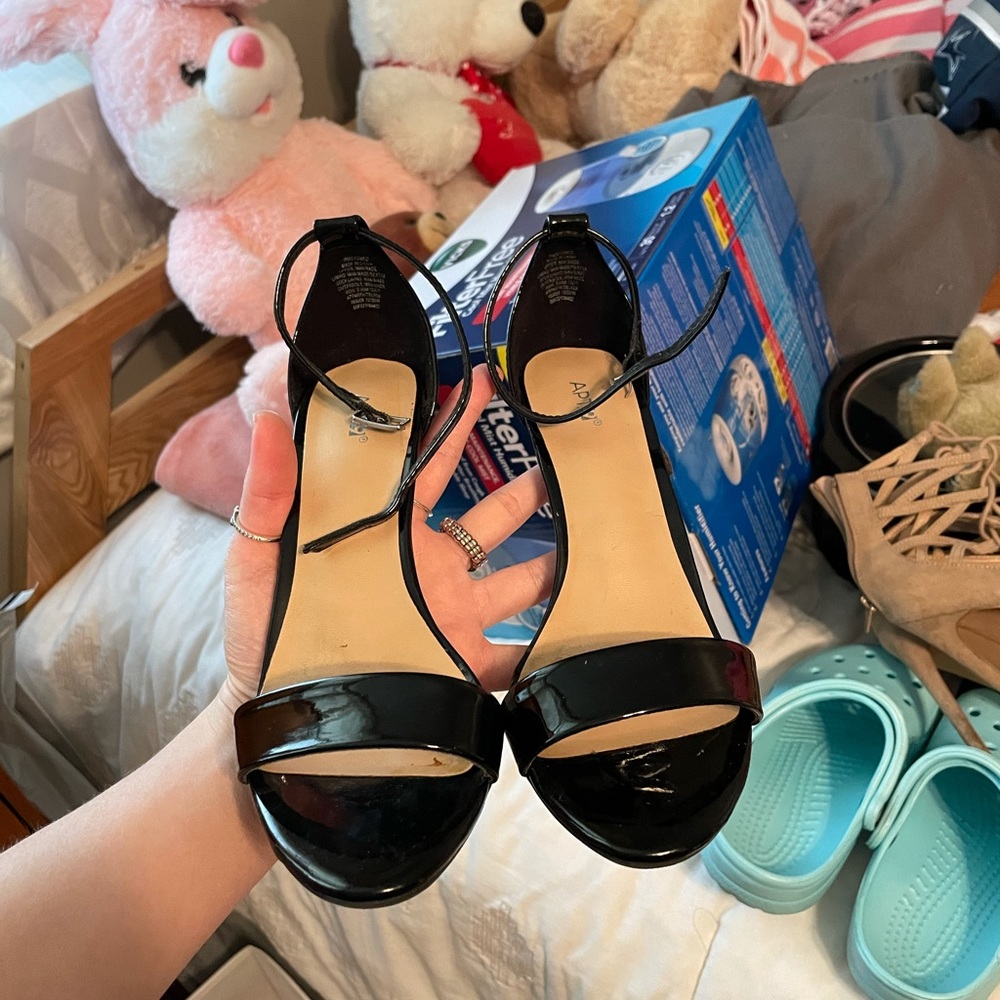 black heels